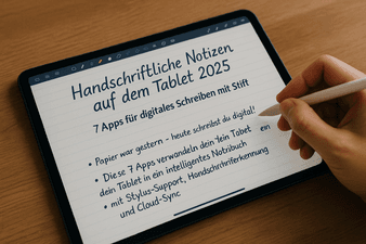 Handschriftliche Notizen auf dem Tablet 2025 – 7 Apps für digitales Schreiben mit Stift